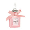 Pink Perfume Bottle Glass Ornament | Putti Christmas Celebrations Canada