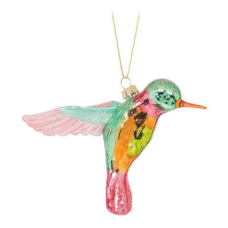 Hummingbird Glass Ornament | Putti Christmas Decorations 