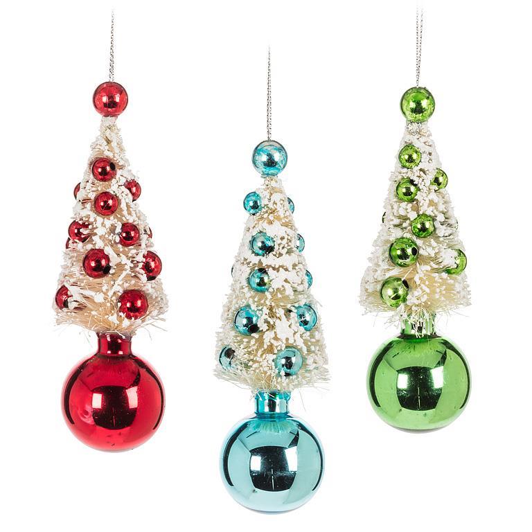 Vintage Tree & Ball Ornament | Putti Christmas Decorations 