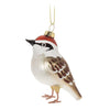 Redpoll Glass Ornament | Putti Christmas Decorations
