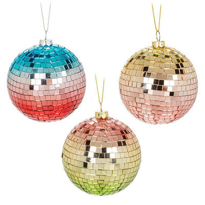 Ombre Mirror Ball Ornament