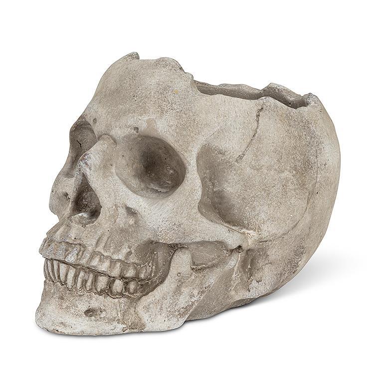 Large Skull Planter | Putti Halloween Decorations 