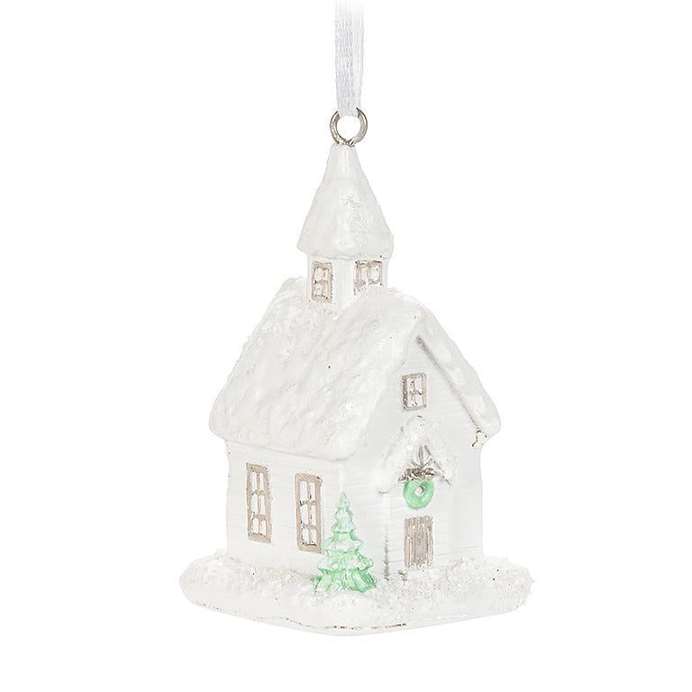 Glitter Church Ornament