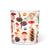 Mushrooms & Pinecones Glass Votive Holder | Putti Fine Furnishings Canada