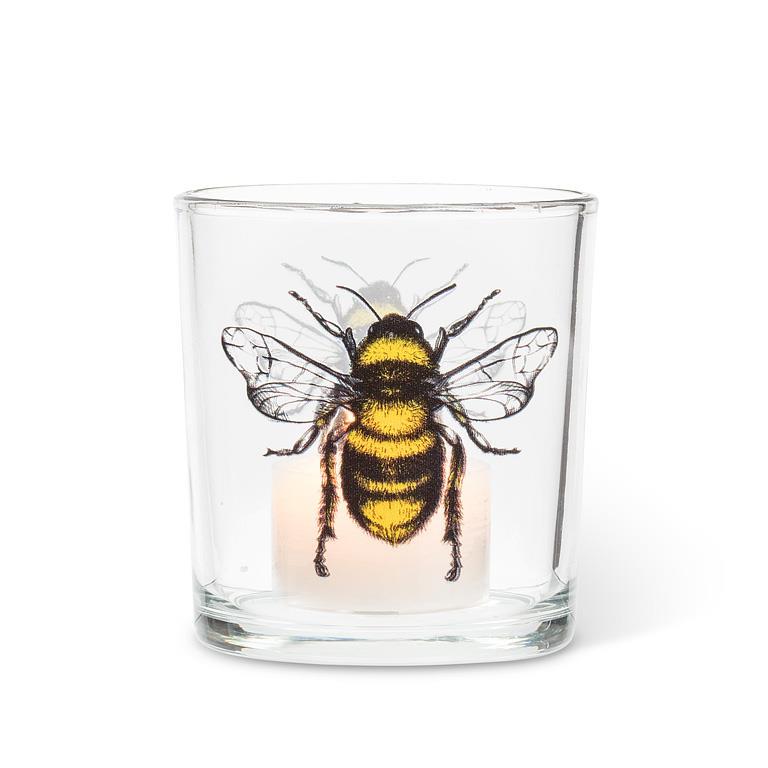 Bee Glass Votive Holder | Putti Fine Furnishings Canada