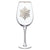 Silver Snowflake Wine Glass