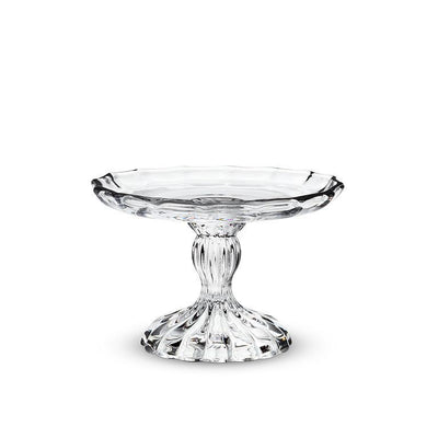 Sm Embossed Glass Pedestal Plate  | Putti Fine Furnishings