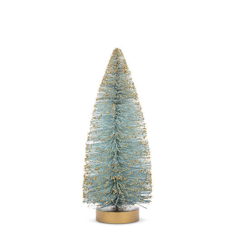 Medium Brush Tree with Glitter - Blue | Putti Christmas Decorations 
