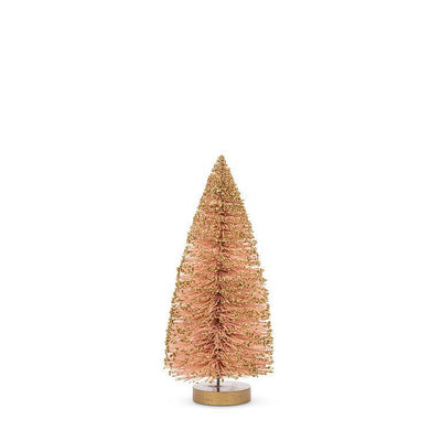 Small Brush Tree with Glitter - Pink | Putti Christmas Decorations