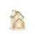 Small Glitter House with LED Lights  | Putti Christmas Decorations 