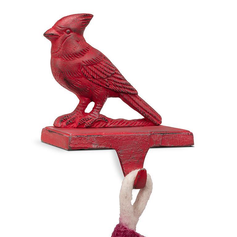 Cardinal Stocking Holder | Putti Christmas Decorations 