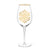 Gold Snowflake Wine Glass