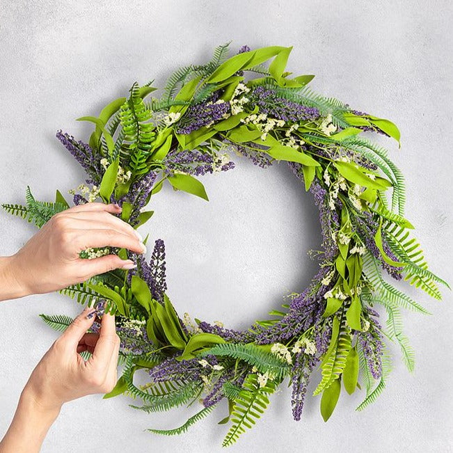Lavender & Fern Wreath