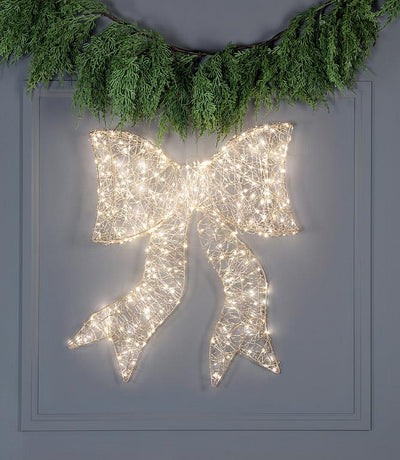 Gold Micro LED Light Bow - Large 400L | Putti Christmas Decor