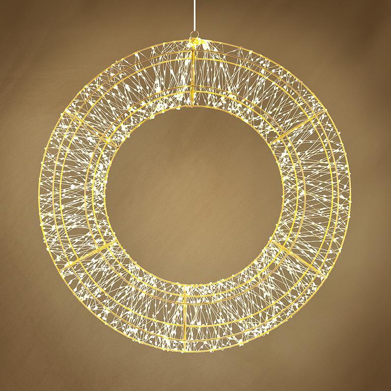 Large 2400L Micro LED Wreath | Putti Christmas Decoration 