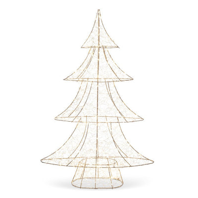 Gold Micro Light LED Shaped Tree - 720 Lights Medium