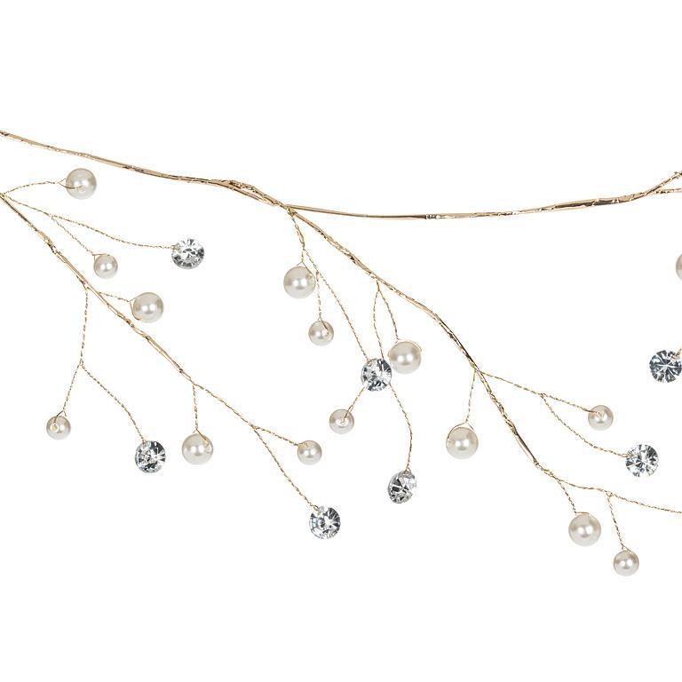 Pearl & Crystal Gem Garland | Putti Christmas Decorations 