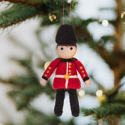 Red Coat Soldier Felt Ornament | Putti Christmas Decorations