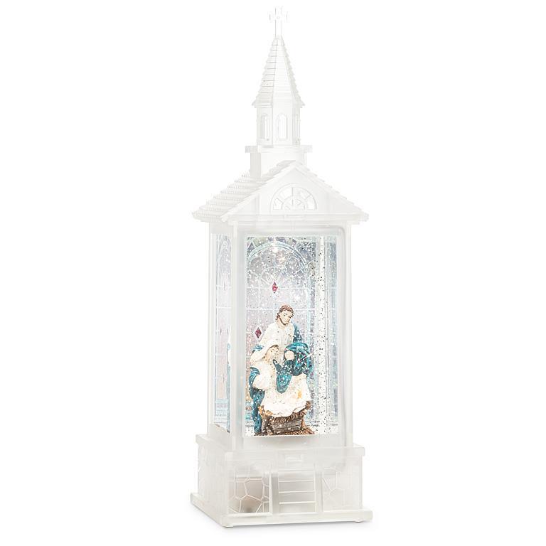 Holy Family in Glitter LED Lantern | Putti Christmas Celebrations 
