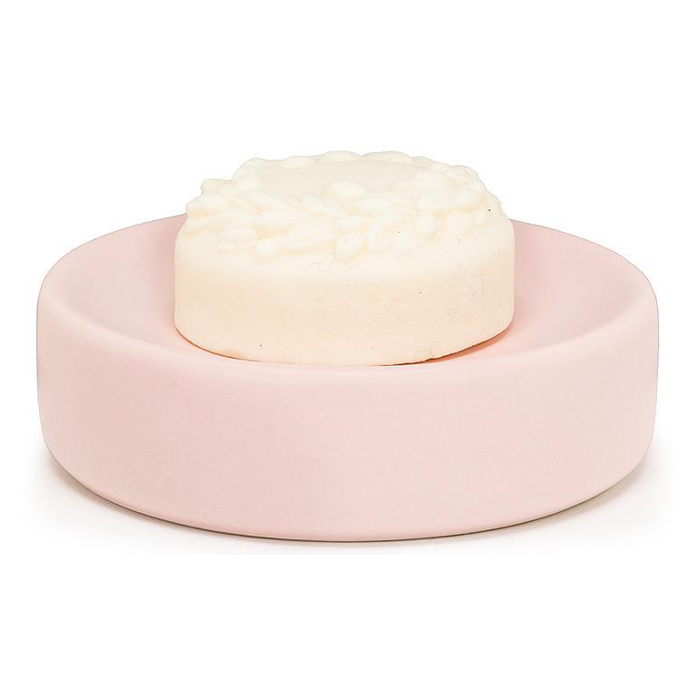 Matte Round Soap Dish - Pink