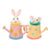 Bunny & Mouse in Watering Cans | Putti Fine Furnishings 