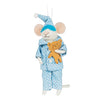 Pajama Mouse with Teddy Ornament | Putti