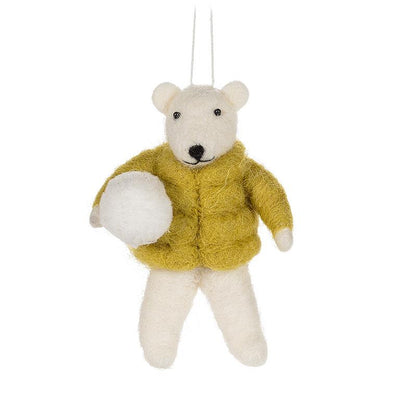 Puffy Coat Animal Felt Ornament