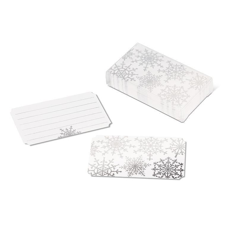 Snowflakes Mini Note Cards | Putti Fine Furnishings 
