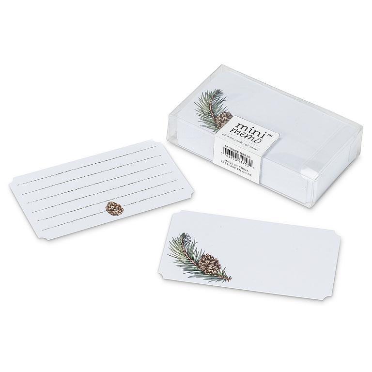 Pinecones Mini Note Cards