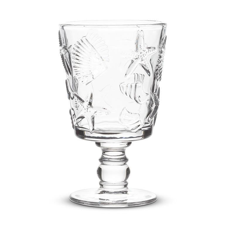 Shells & Starfish Wine Glass | Putti Fine Furnishings 