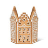 Gingerbread House Pillar Holder | Putti Christmas Decorations