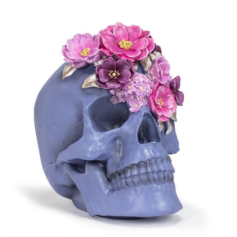 Large Skull with Flowers