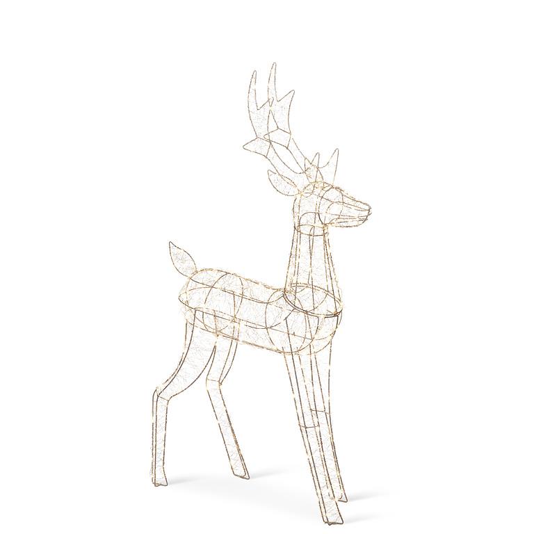Gold Micro Light LED Reindeer  - Large 500 L