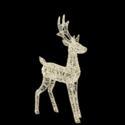 Gold Micro Light LED Reindeer  - Large 500 L
