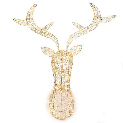 Stag Head with 250 Micro LED | Putti Christmas Decoration