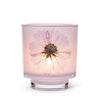 Frosted Votive with Pressed Flowers - Lilac Flower