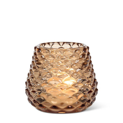 Small Pinecone Tealight Amber