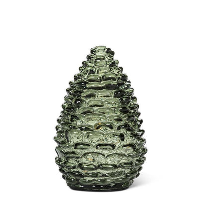 Medium Pinecone LED Light Green | Putti Christmas Decorations