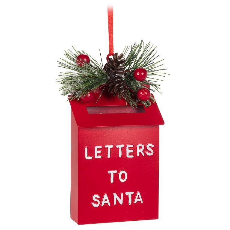 Santa Post Box Ornament  | Putti Christmas Holiday Decorations 