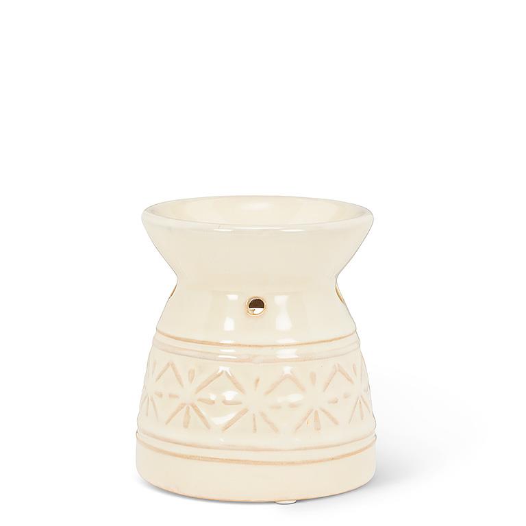 Simple Ivory Stoneware Oil Warmer | Putti Fine Furnishings