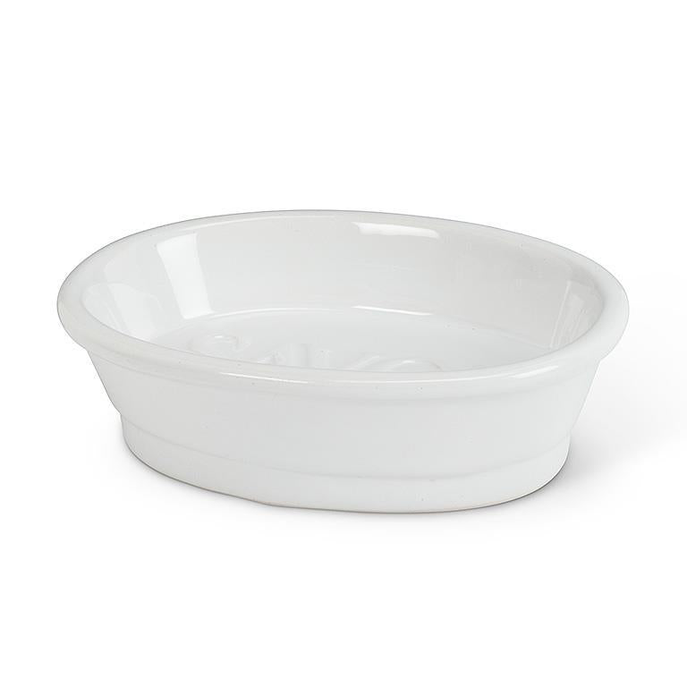 Oval  "Savon" Soap Dish | Putti Fine Furnishings Canada