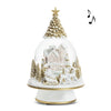 Large Village Pedestal Snow Globe with Music | Putti Christmas Celebrations