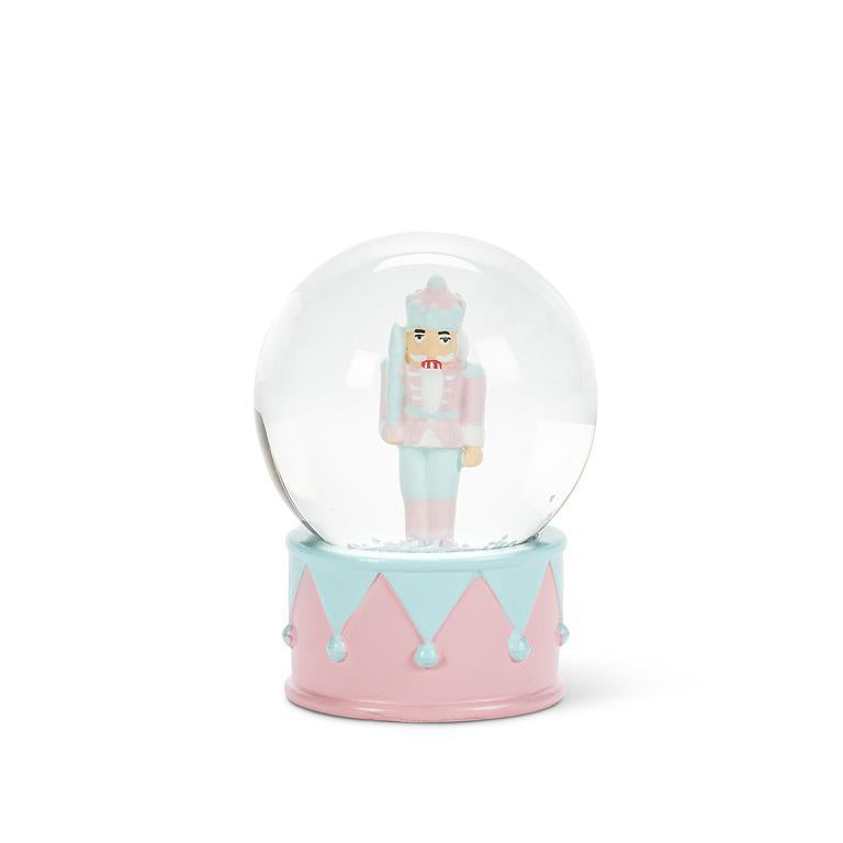 Small Pastel Nutcracker Snow Globe