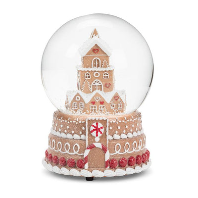 Medium Gingerbread House Snow Globe |Putti Christmas Decorations