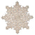 Cutout Snowflake Placemat - Gold