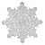 Cutout Snowflake Placemat - Silver