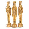 Tall Standing Gold Soldier with Horn