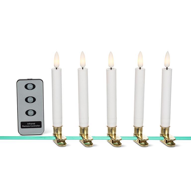 LED Tree Clip Candles with Remote