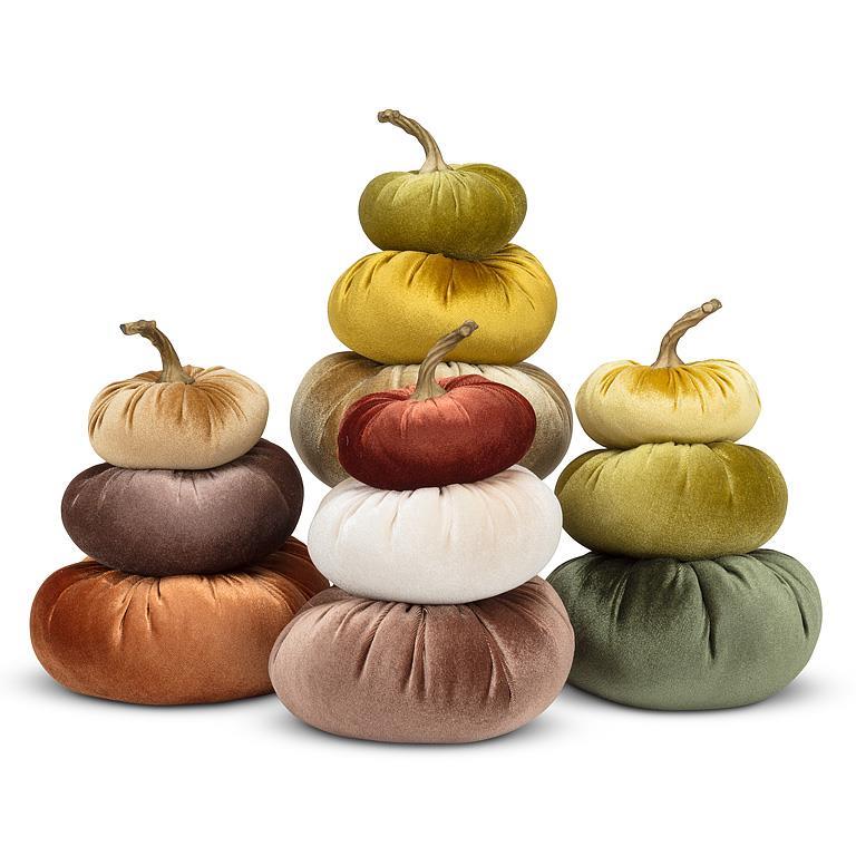 Velvet Pumpkin Stack