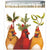 "Holiday Party" Birds Square Decoative Match Box